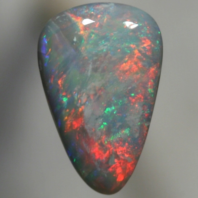 SOLID SEMI BLACK OPAL Sparkles of bright red with green and blue in between